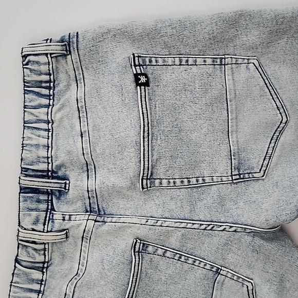 Zoo York Men's Denim Light Blue Jean Jogger Short Faded Size Small - Picture 6 of 14